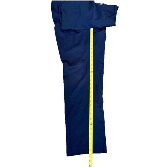 Lauren Polo Ralph Lauren Chino Pants Men 36 x 30 Flat Front Navy Blue - Picture 4 of 5